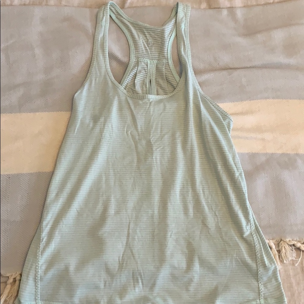 Lululemon tank sea foam green size 8